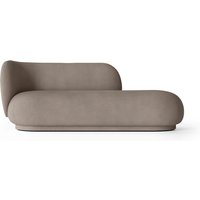 Sofa Rico Divan L brushed/warm grey von ferm LIVING