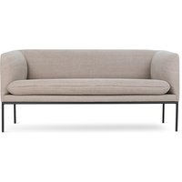 Sofa Turn Black Cotton Linen - natural 2-Sitzer von ferm LIVING