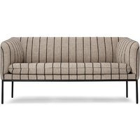 Sofa Turn Black Pasadena - sand/black 2-Sitzer von ferm LIVING