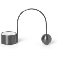 Teelichthalter Balance black brass von ferm LIVING