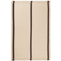 Teppich Calm Kelim off-white/coffee 200 cm x 140 cm von ferm LIVING