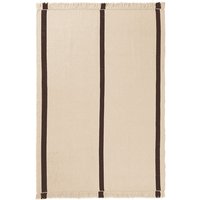 Teppich Calm Kelim off-white/coffee 200 cm x 140 cm von Ferm Living