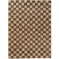 Teppich Check Wool Jute coffee/natural 200 cm x 140 cm von ferm LIVING