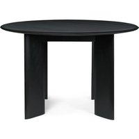 Tisch Bevel round black oiled beech von ferm LIVING