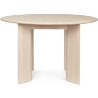 Tisch Bevel round white oiled beech von ferm LIVING