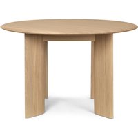 Tisch Bevel round white oiled oak von ferm LIVING