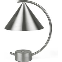 Tischleuchte Meridian portable brushed steel von ferm LIVING