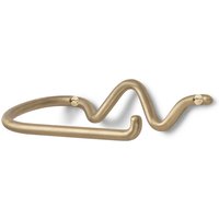 Toilettenpapierhalter Curvature brass von ferm LIVING