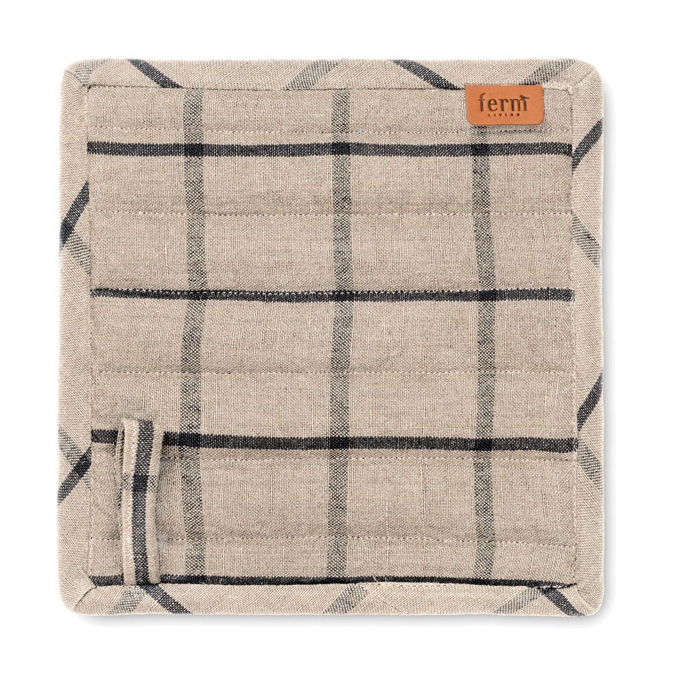 Topflappen 2er-Set Hale sand/schwarz von ferm LIVING