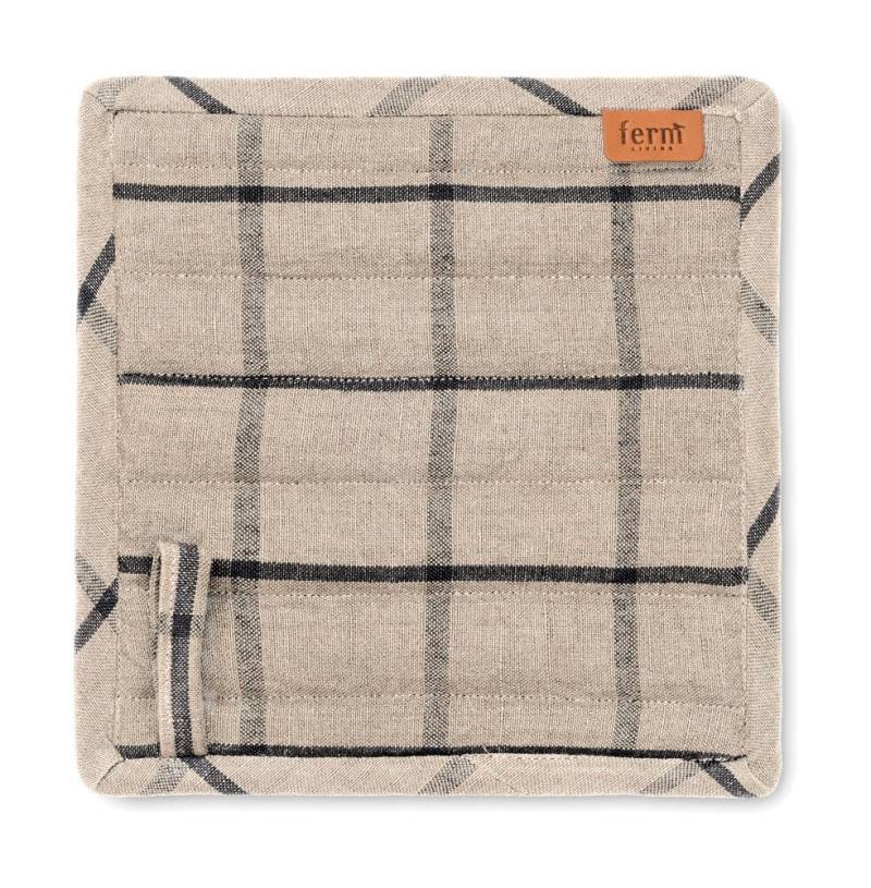 Topflappen 2er-Set Hale sand/schwarz von ferm LIVING