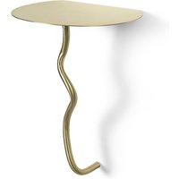 Wandtisch Curvature brass von ferm LIVING