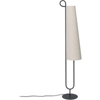Ferm Living - Ancora Stehleuchte, Gestell schwarz / Leuchtenschirm natur von Ferm Living