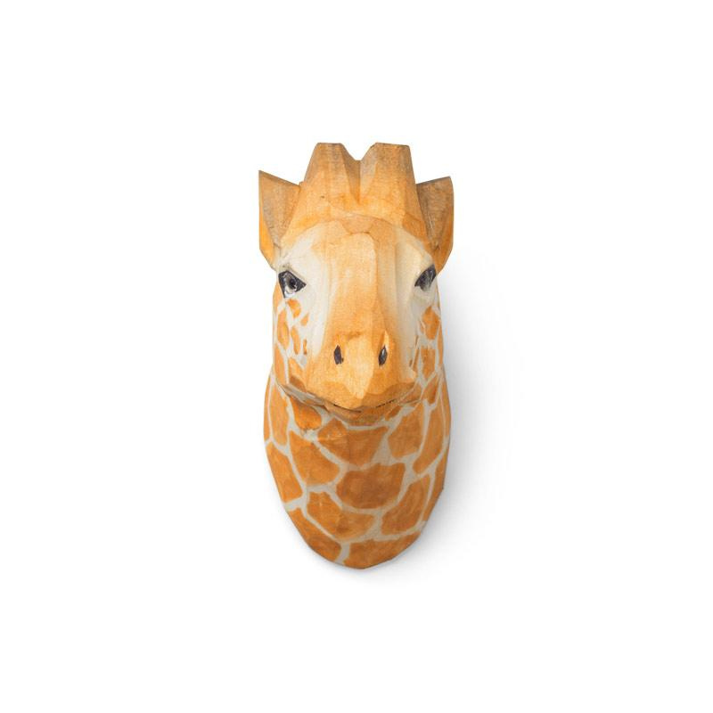 ferm LIVING - Animal Kleiderhaken Giraffe - warmes braun/BxHxT 9,5x9,5x5cm/jedes Stück ein Unikat von ferm LIVING