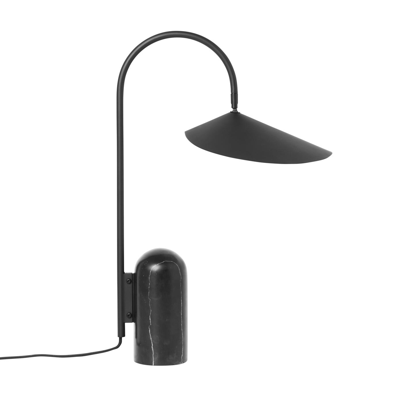 ferm LIVING - Arum Tischleuchte - schwarz/pulverbeschichtet/BxHxT 20,5x51x34cm/E14/220-240V 50/60Hz/IP20 von ferm LIVING