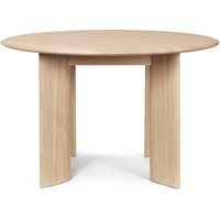 ferm LIVING - Bevel Tisch, Ø 117 x H 73 cm, Eiche weiß geölt von ferm LIVING