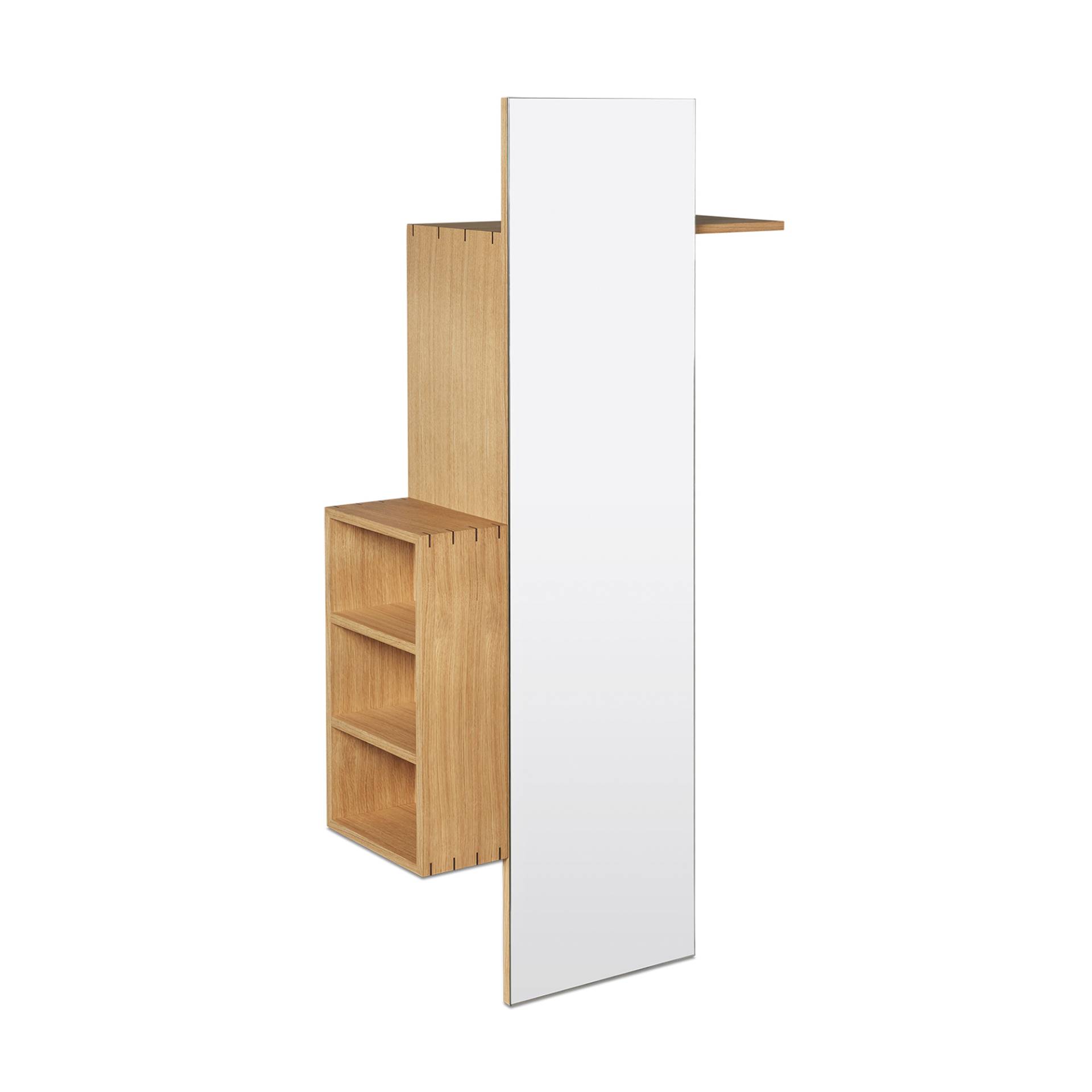 ferm LIVING - Bon Flurschrank - Eiche/geölt/LxBxH 70x27,4x138cm/inkl. 2 Wandschrauben und Dübel von ferm LIVING