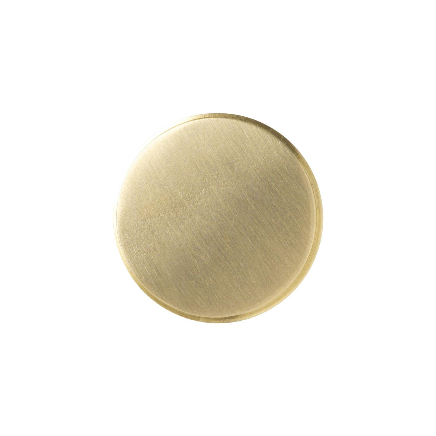 ferm LIVING - Brass Wandhaken Ø 5cm - messing/matt poliert/L 2.5cm/Ø 5cm von ferm LIVING