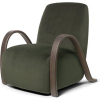 ferm LIVING - Buur Lounge Chair, Rich Velvet, pine von ferm LIVING