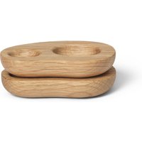 Ferm Living - Cairn Eierbecher, Eiche lackiert (2er-Set) von Ferm Living