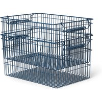 Ferm Living - Cala Stapelbare Körbe, dunkelblau (2er-Set) von Ferm Living