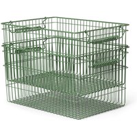 Ferm Living - Cala Stapelbare Körbe, verdant grün (2er-Set) von Ferm Living