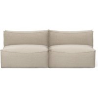 Ferm Living - Catena Modular 2-Sitzer, natur (Rich Linen) von Ferm Living