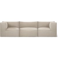 ferm LIVING - Catena Modular 3-Sitzer Sofa mit Armlehnen, natur (Rich Linen) von ferm LIVING