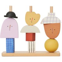 Ferm Living - Character Stacking Blocks Spielfiguren, multi von Ferm Living