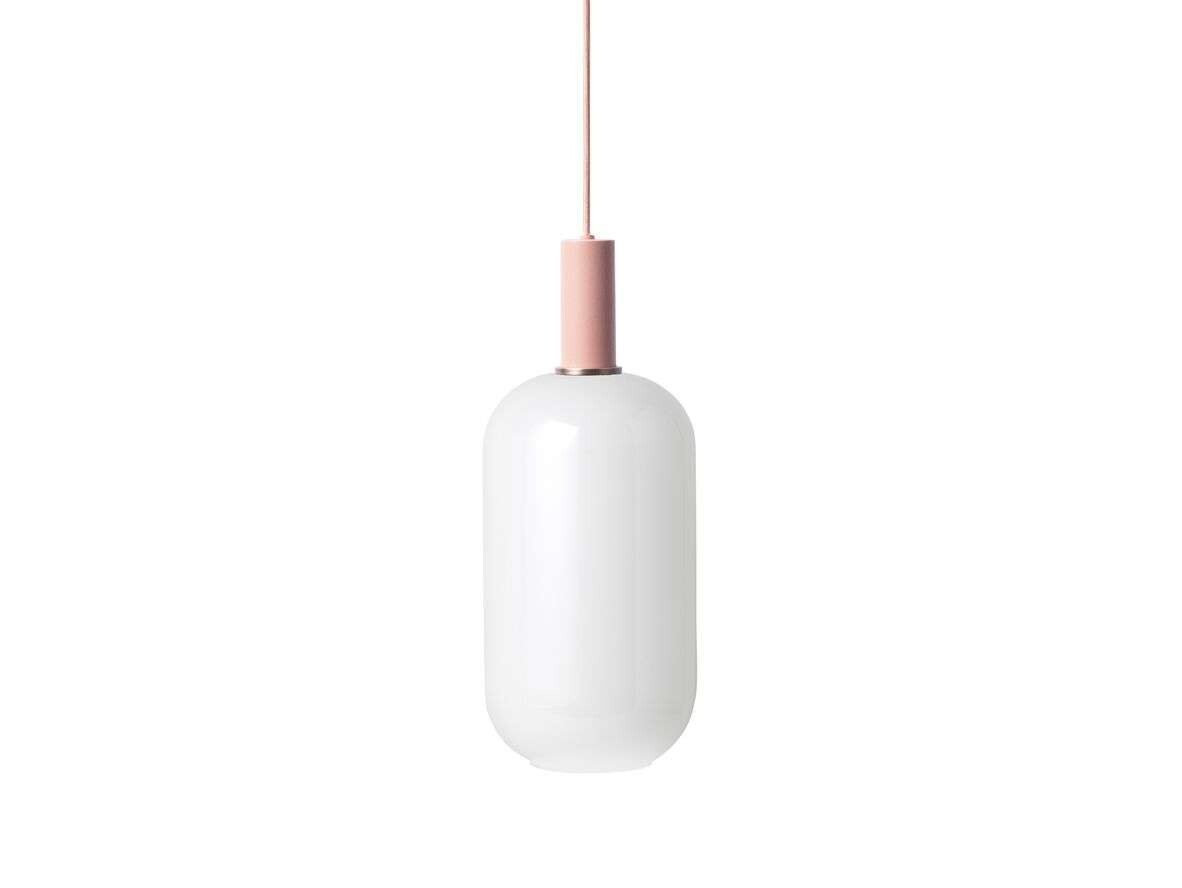 ferm LIVING - Collect Pendelleuchte Opal Tall Low Rose von ferm LIVING