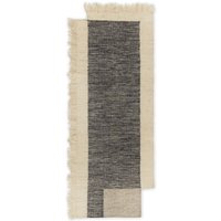 Ferm LIVING - Counter Teppichläufer Charcoal Off White von ferm LIVING