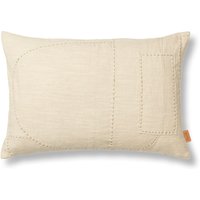 Ferm LIVING - Darn Cushion Rectangular Kissen Natural von ferm LIVING