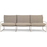 ferm LIVING - Desert Dolce Outdoor 3-Sitzer Sofa, cashmere / dark sand von ferm LIVING