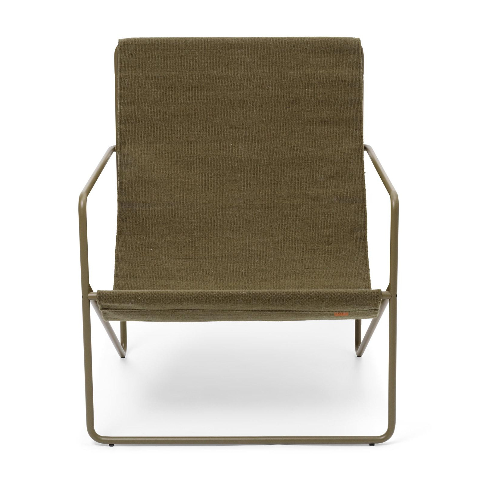 ferm LIVING - Desert Loungestuhl Gestell Olive - olive/pulverbeschichtet/BxHxT 63x77,5x66,2cm/für Innen- und Außenbereich geeignet von ferm LIVING