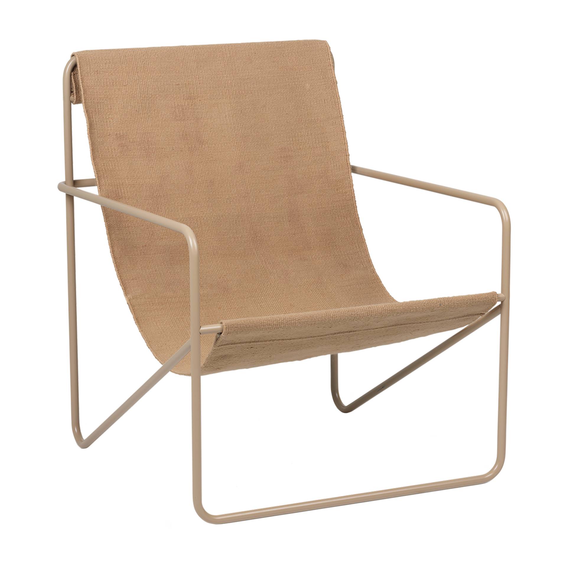 ferm LIVING - Desert Loungestuhl Gestell kaschmir - kaschmir/pulverbeschichtet/BxHxT 63x77,5x66,2cm/für Innen- und Außenbereich geeignet von ferm LIVING