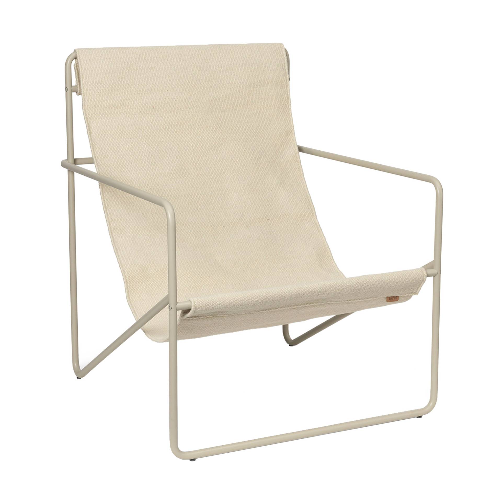 ferm LIVING - Desert Loungestuhl Gestell kaschmir - wolke/pulverbeschichtet/BxHxT 63x77,5x66,2cm/für Innen- und Außenbereich geeignet von ferm LIVING