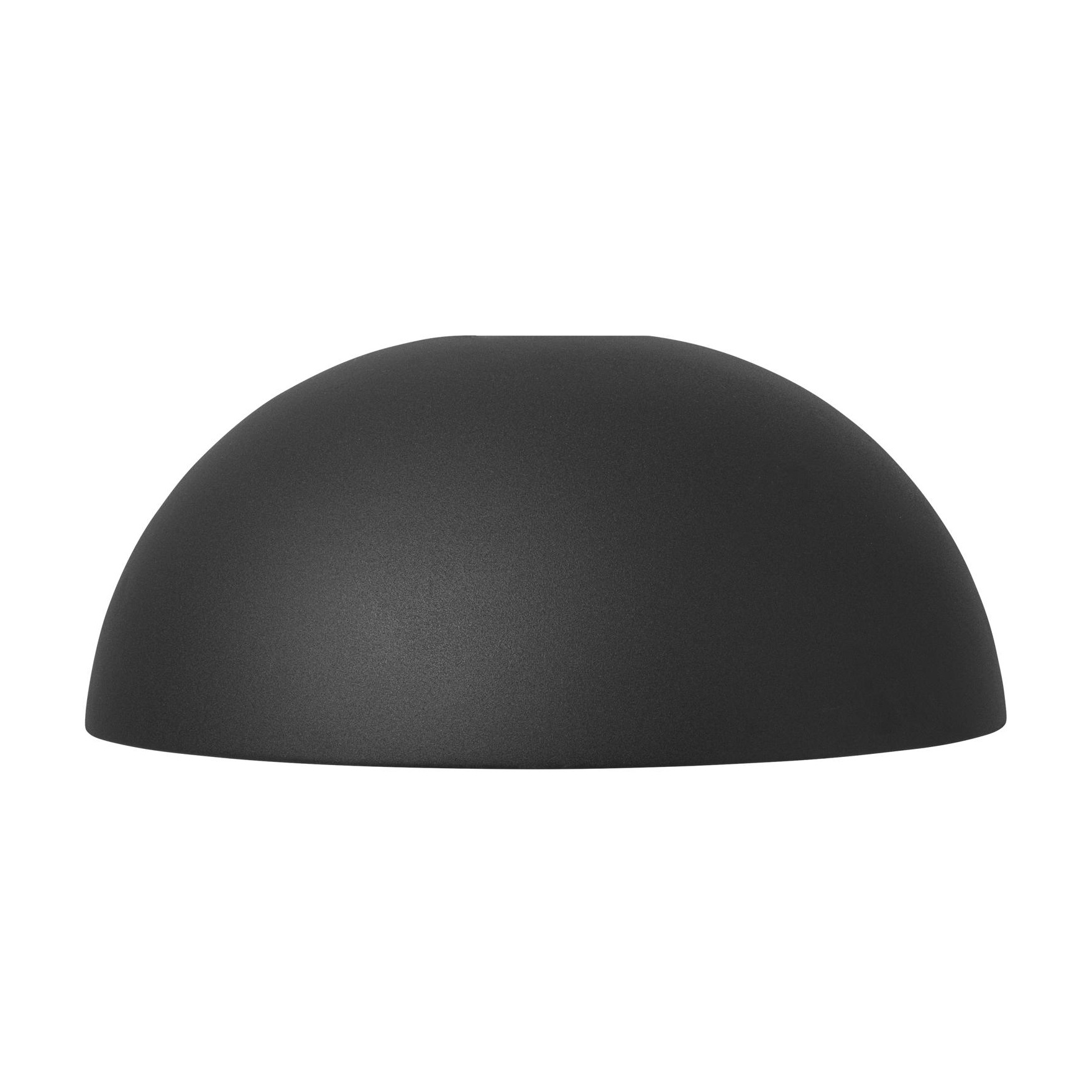 ferm LIVING - Dome Shade Lampenschirm - schwarz/pulverbeschichtet/innen weiß/H 16cm/Ø 38cm von ferm LIVING