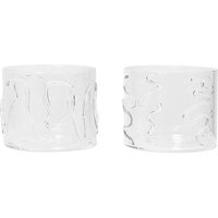 ferm LIVING - Doodle Trinkglas 20 cl, klar (2er-Set) von ferm LIVING