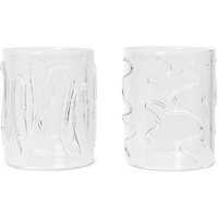 Ferm Living - Doodle Trinkglas 35 cl, klar (2er-Set) von Ferm Living