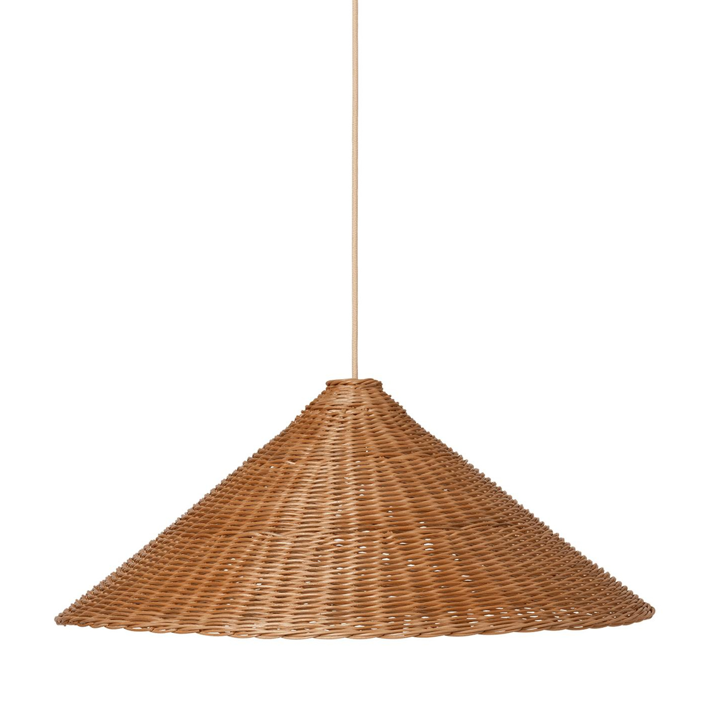 ferm LIVING - Dou Pendelleuchte Ø 68cm - natur/H x Ø 27x68cm von ferm LIVING