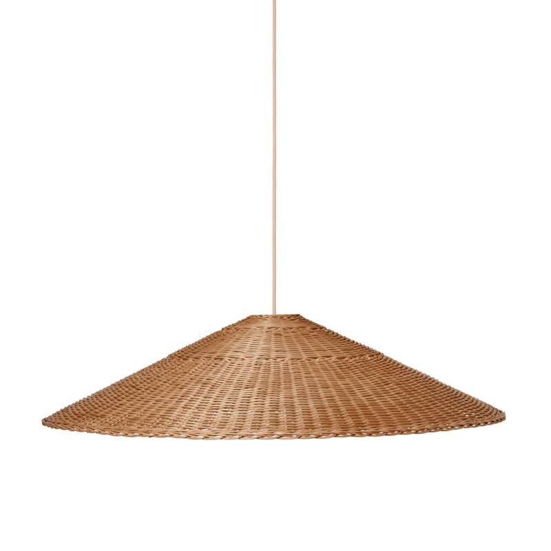 ferm LIVING - Dou Pendelleuchte Ø 90cm - natur/H 21cm x Ø 90cm von ferm LIVING