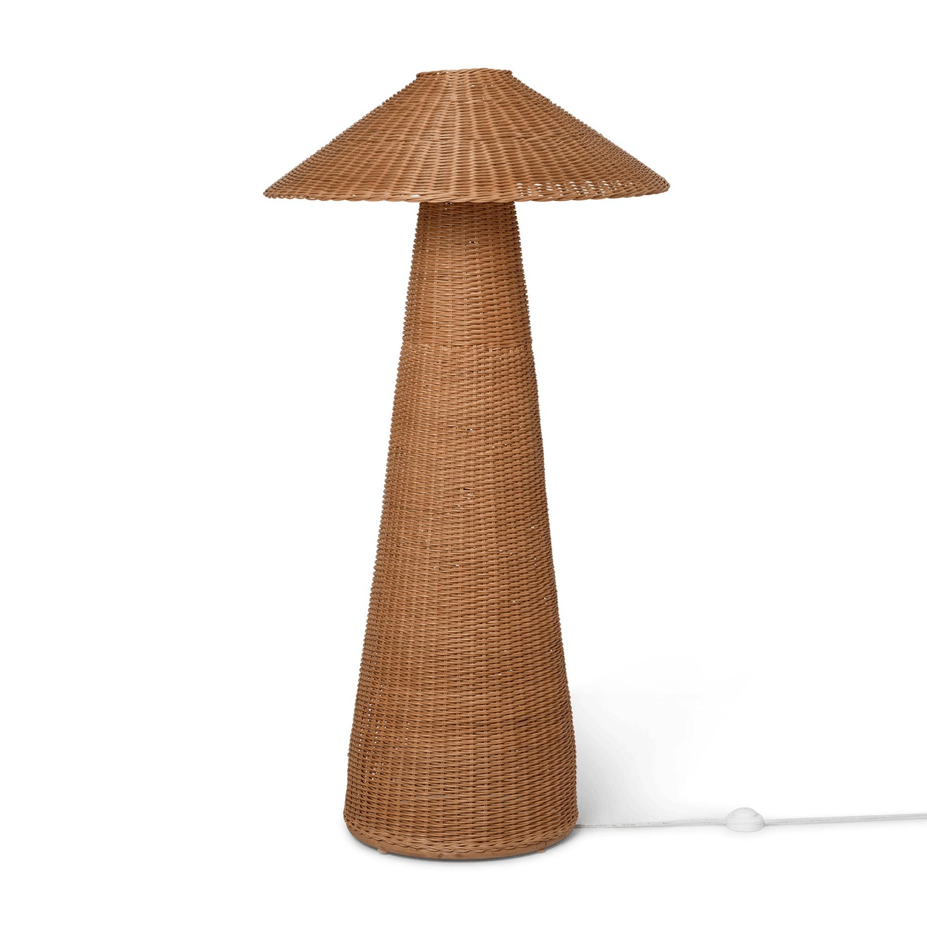 ferm LIVING - Dou Stehleuchte - natur/H x Ø 131x71cm von ferm LIVING