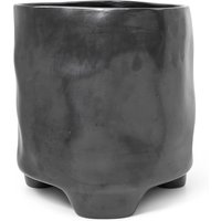 ferm LIVING - Esca Blumentopf, H 36 cm, schwarz von ferm LIVING