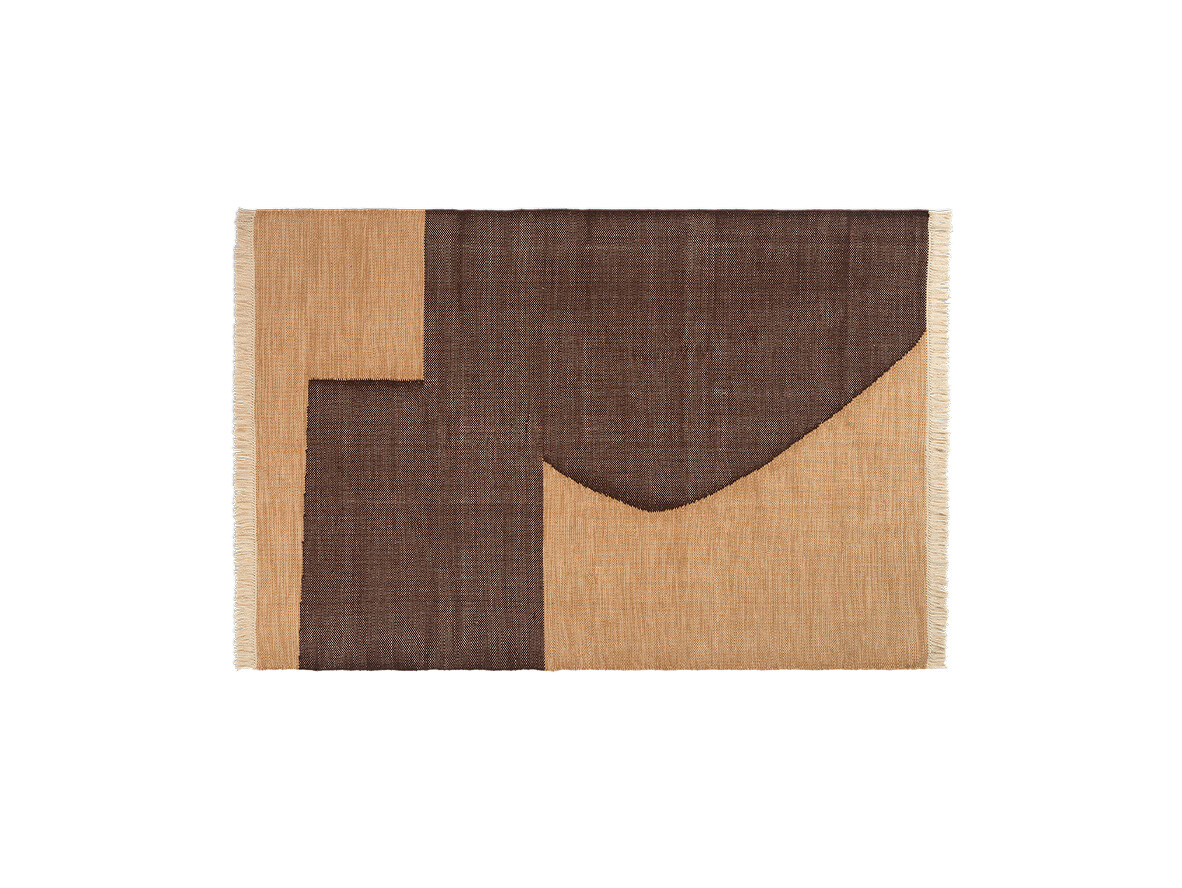 ferm LIVING - Forene Rug 140x200 Tan/Chocolate ferm LIVING von ferm LIVING