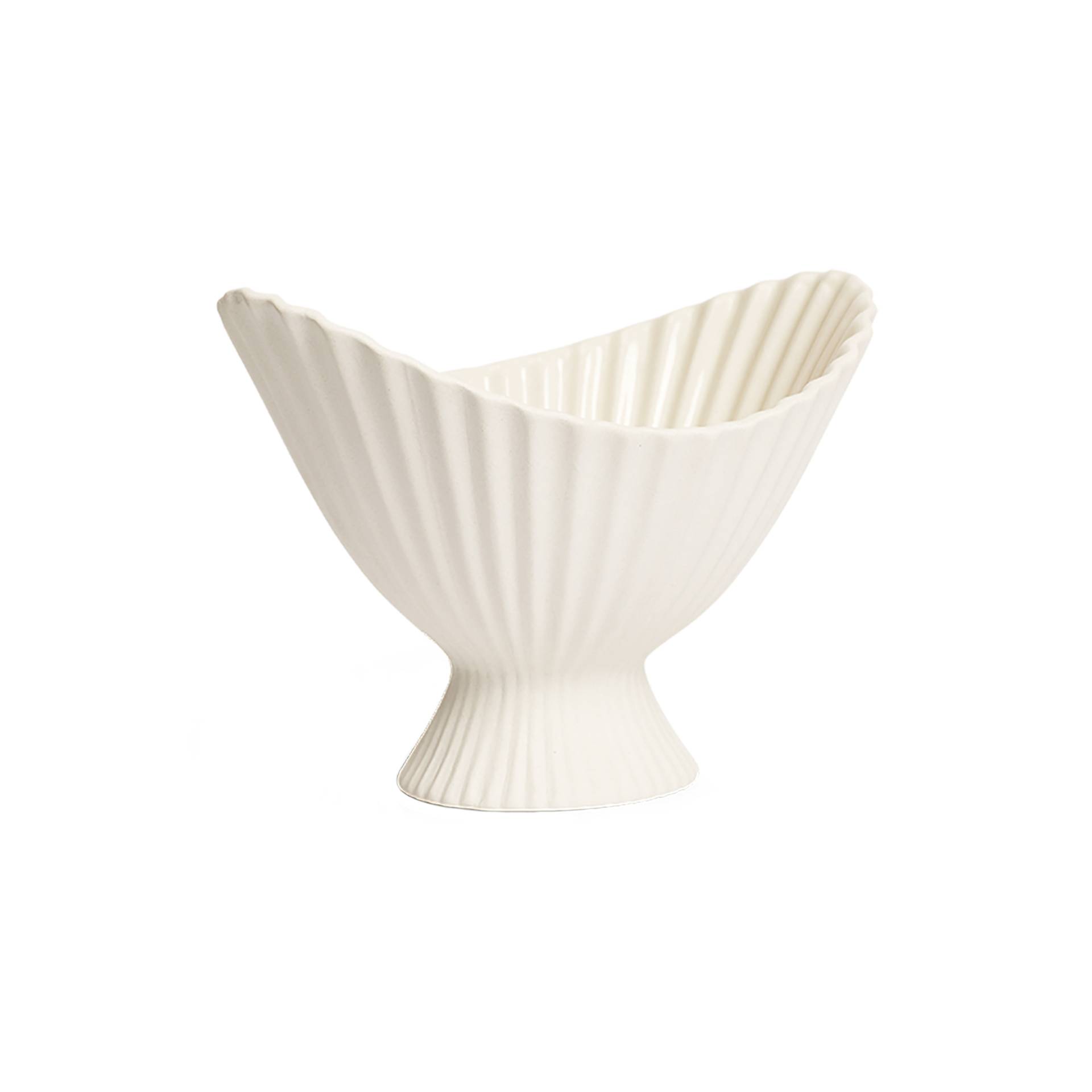 ferm LIVING - Fountain Dekoschale S - off-white/BxHxT 19x13x15cm von ferm LIVING