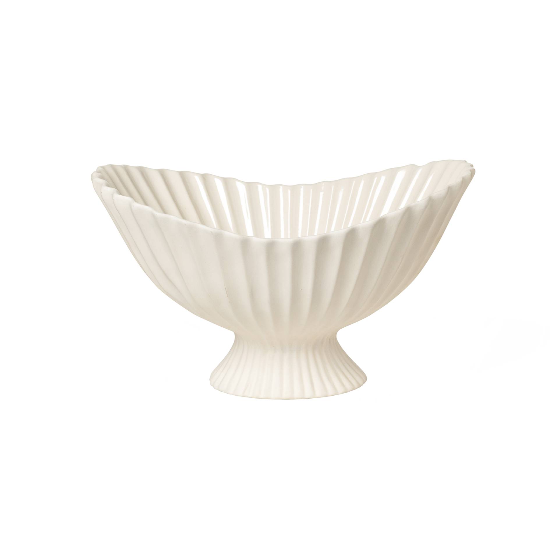 ferm LIVING - Fountain Dekoschale L - off-white/BxHxT 37x33x25cm von ferm LIVING