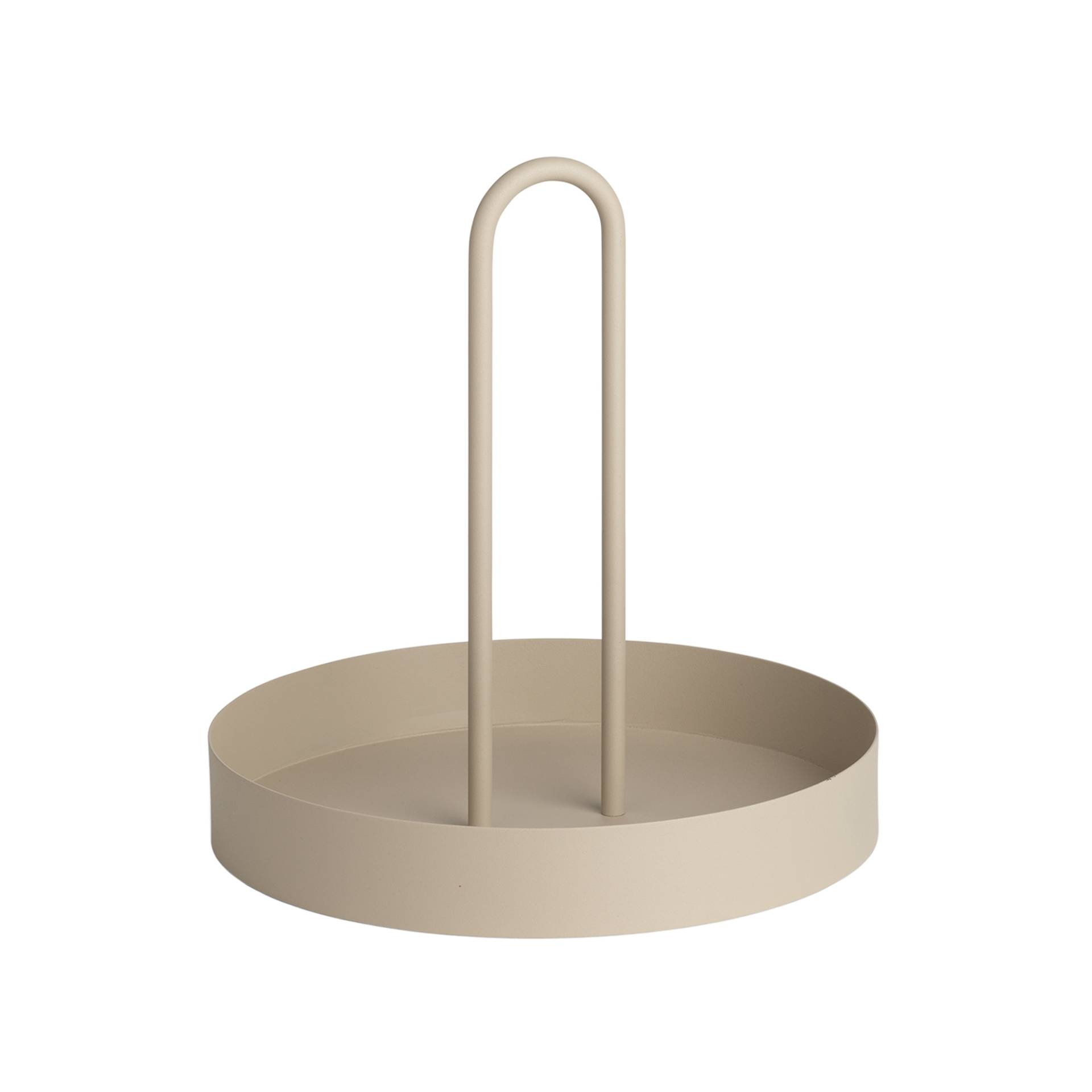 ferm LIVING - Grib Tablett - kaschmir/pulverbeschichtet/H x Ø 28,7x28cm von ferm LIVING