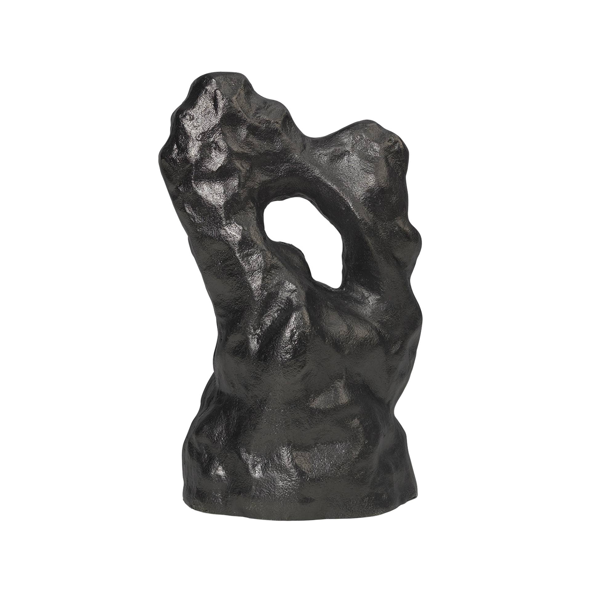 ferm LIVING - Grotto Skulptur - schwarz/Patina/BxHxT 15,7x28,2x12,6cm von ferm LIVING