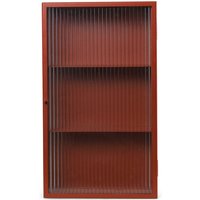 ferm LIVING - Haze Wandschrank, Glas / oxide red von ferm LIVING