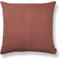 ferm LIVING - Heavy Linen Kissen, 50 x 50 cm, berry red von ferm LIVING