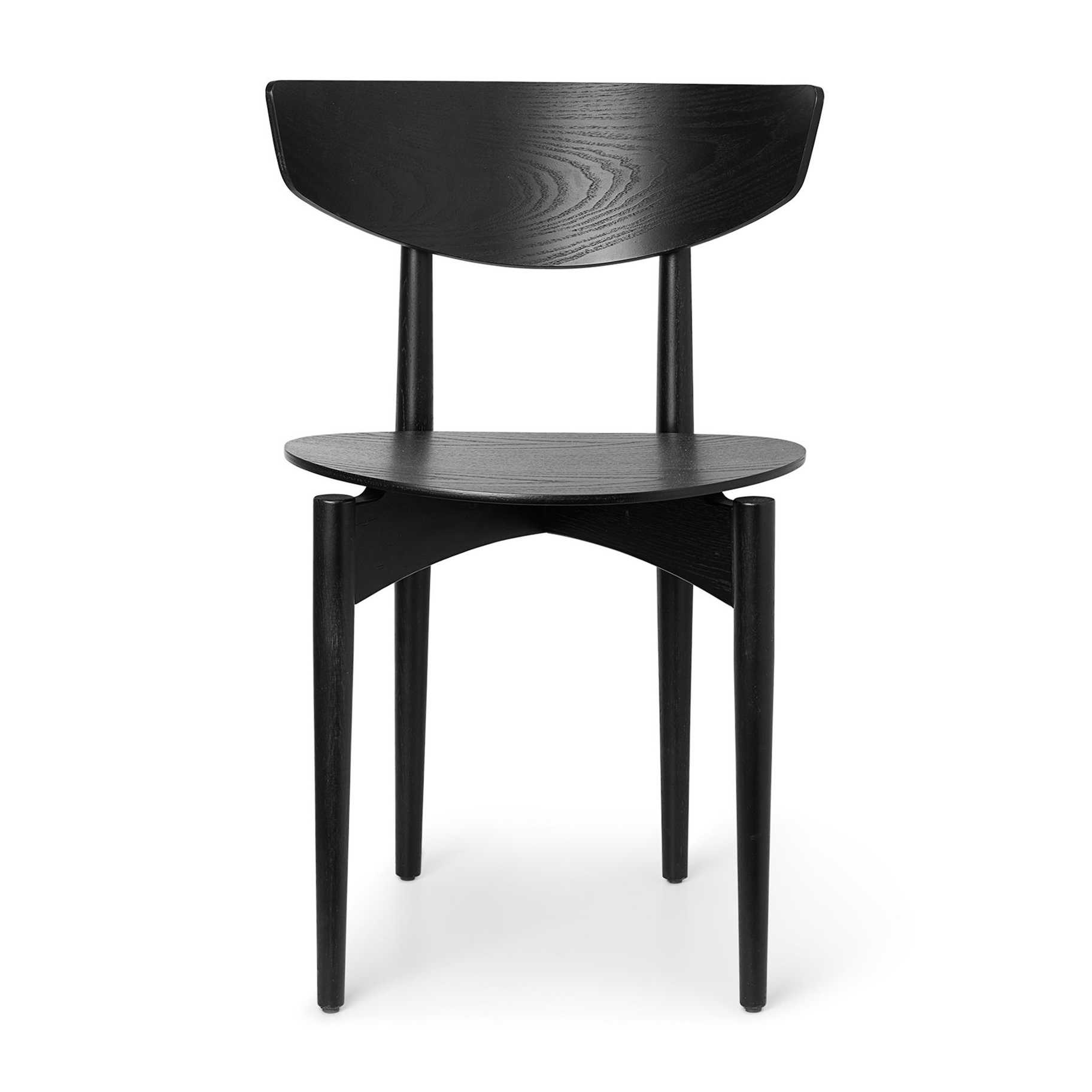 ferm LIVING - Herman Wood Stuhl - schwarz/BxHxT 45x75,5x46,5cm von ferm LIVING